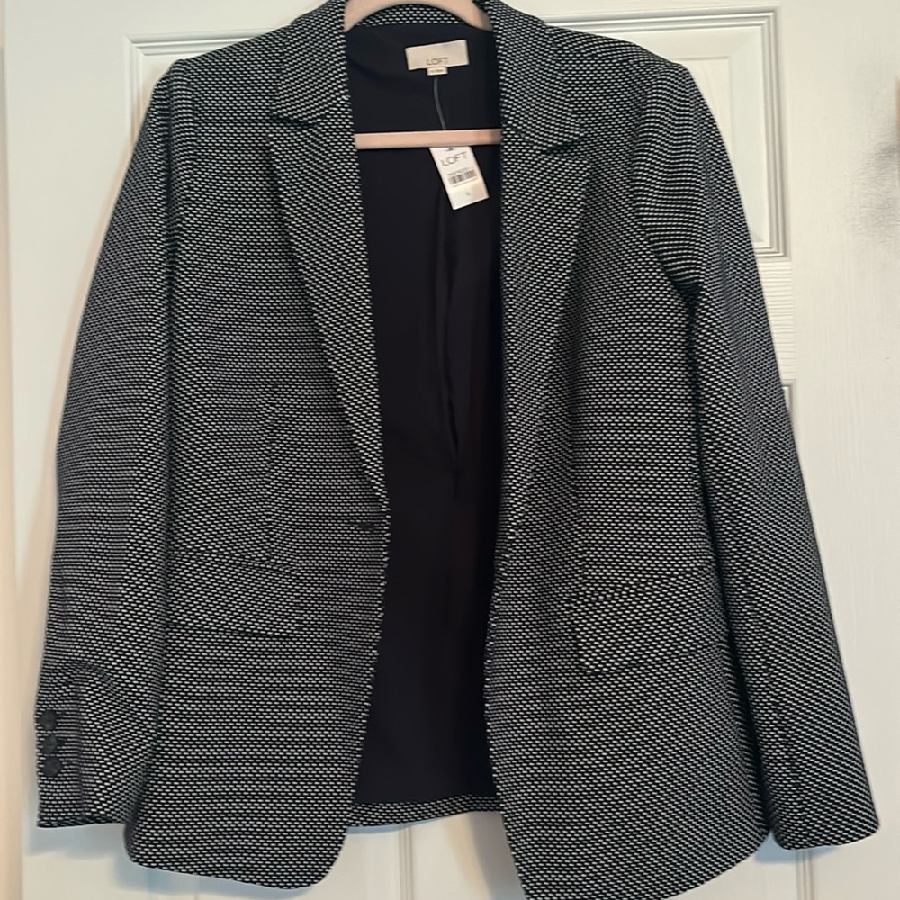 Loft Sz 6 polka dot blazer